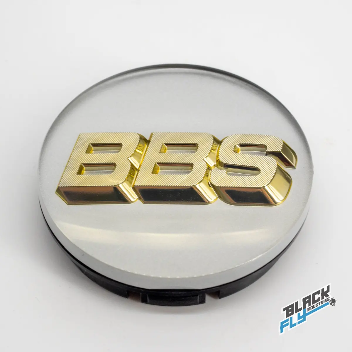 Genuine Bbs White Platinum/ Gold 3D Logo 56 Mm Cap Set 1