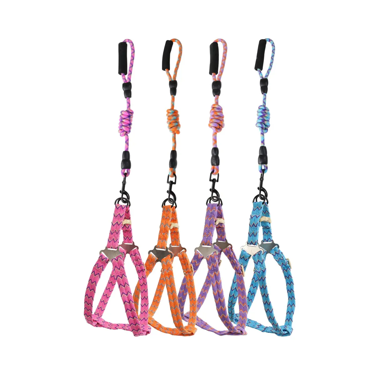 Bonita Pet: Zig-Zag Dog Harness And Leash Set - Small 1