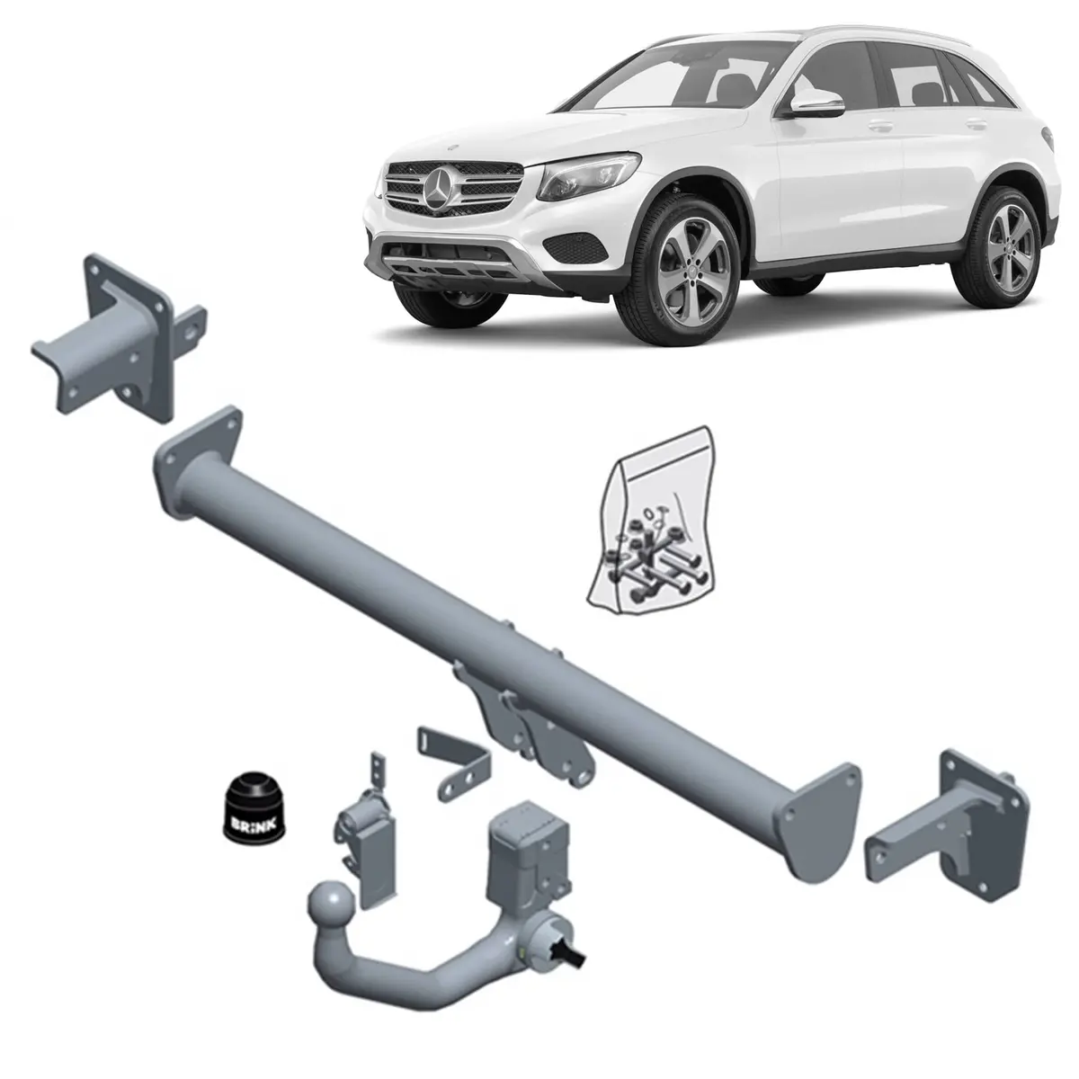 Brink Towbar For Mercedes-Benz Glc-Class (02/2020 - On), Gl-Class (08/2019 - On), Glb (08/2019 - On), Mercedes-Benz Gla (02/2020 - On) 1