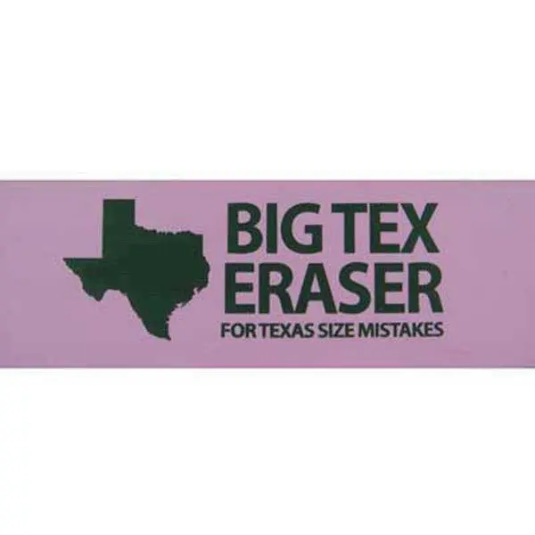 Texas Sized Eraser 1