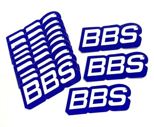 Genuine Bbs Blue/White Lip Decals - Set Of 4 1