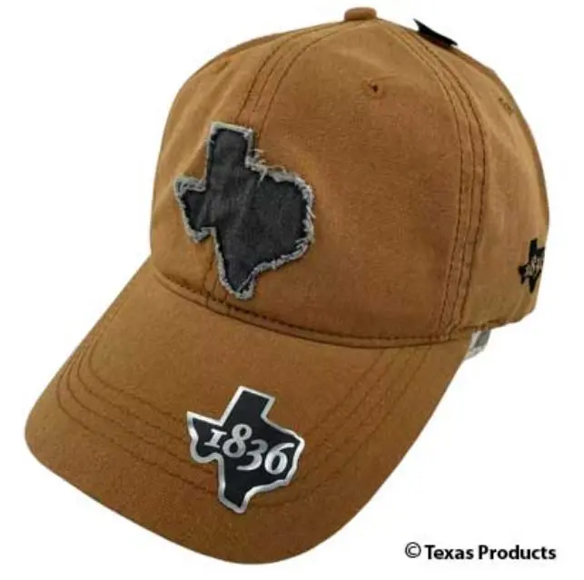 Brown Large Texas Shape Cap 1