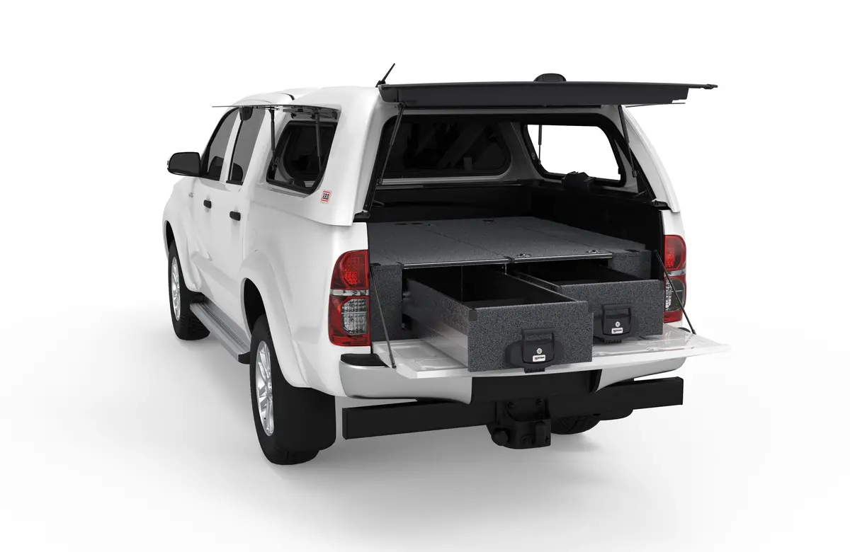 Toyota Hilux (2005-2015) Kun N70 Sr5 A Deck 4Wd Interiors Fixed Floor Drawers Dual Cab 1