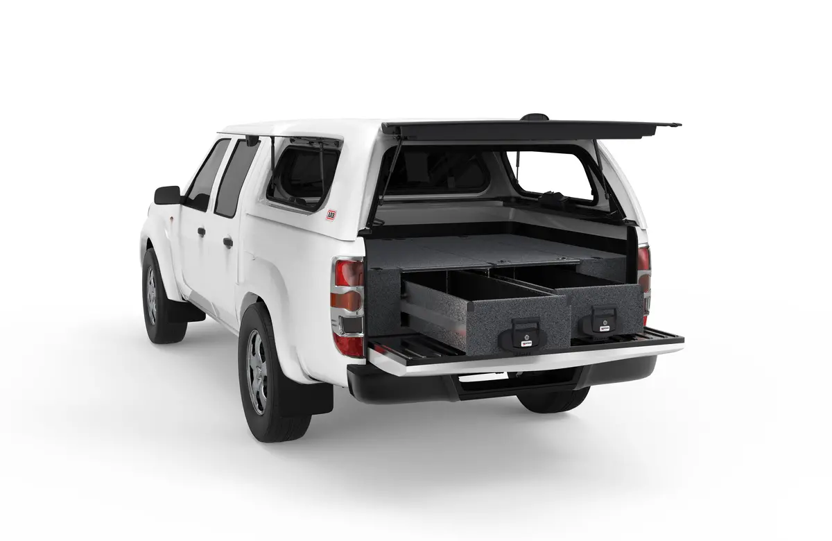 Mazda Bt-50 (2007-2011) 4Wd Interiors Fixed Floor Drawers Dual Cab 1