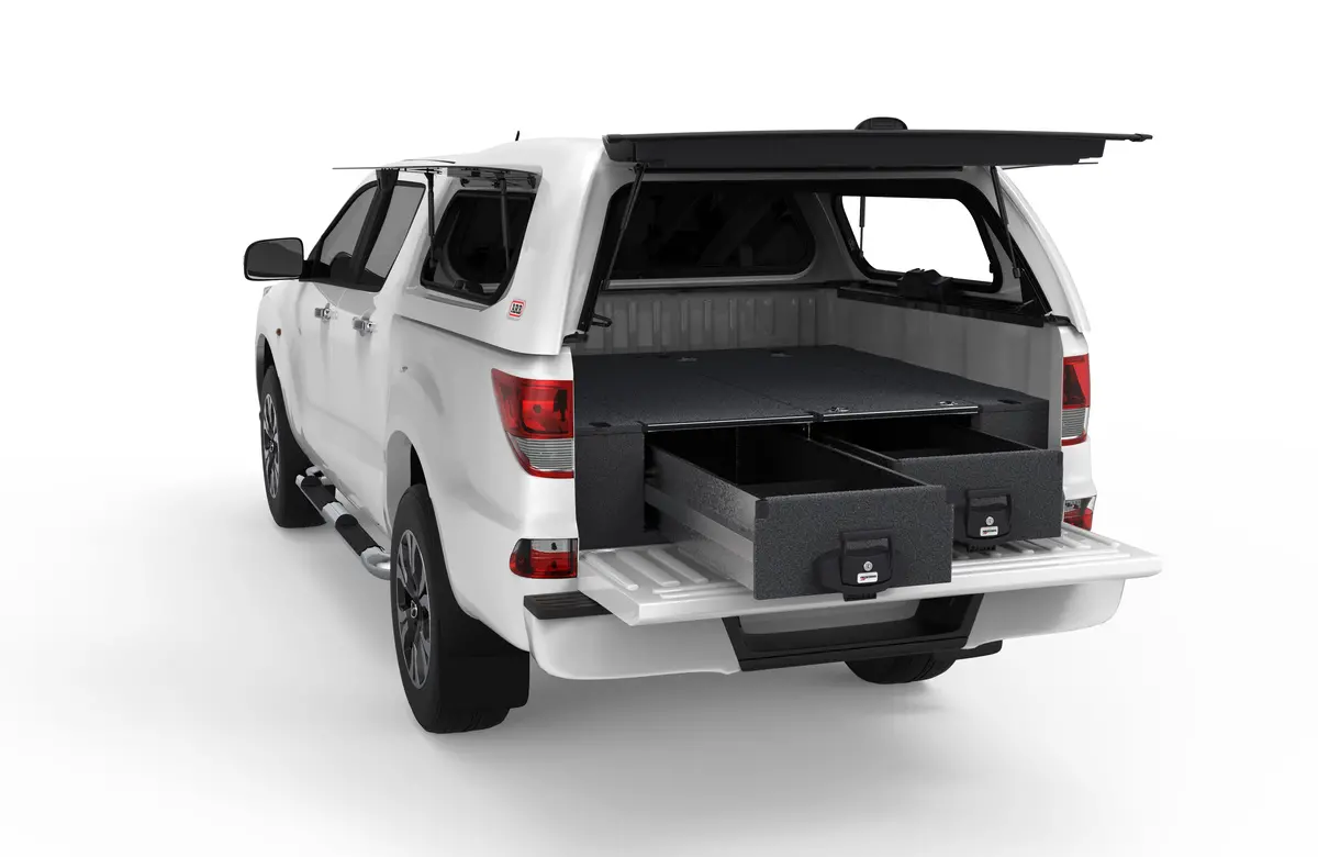 Mazda Bt-50 (2011-2020) 4Wd Interiors Fixed Floor Drawers Dual Cab 1