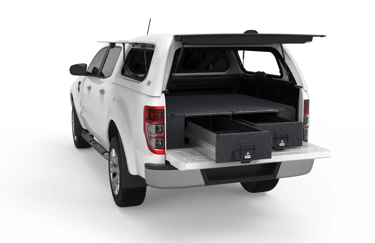 Ford Ranger (2011-2015) Pxi 4Wd Interiors Fixed Floor Drawers Dual Cab 1