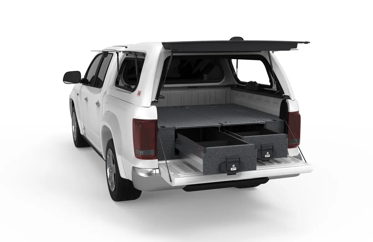 Volkswagen Amarok (2010-2023) 4Wd Interiors Fixed Floor Drawers Dual Cab 1