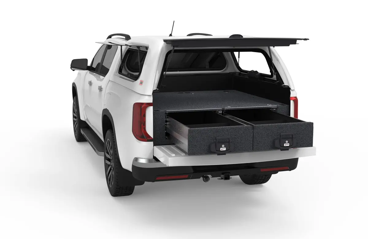 Volkswagen Amarok (2023-2027) 4Wd Interiors Fixed Floor Drawers Dual Cab 1