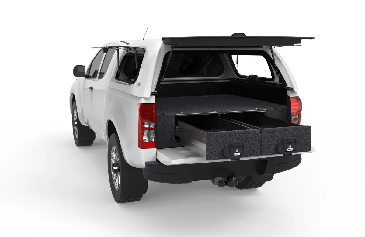 Isuzu D-Max (2012-2020) Tf 4Wd Interiors Fixed Floor Drawers Space Cab/Extra Cab 1
