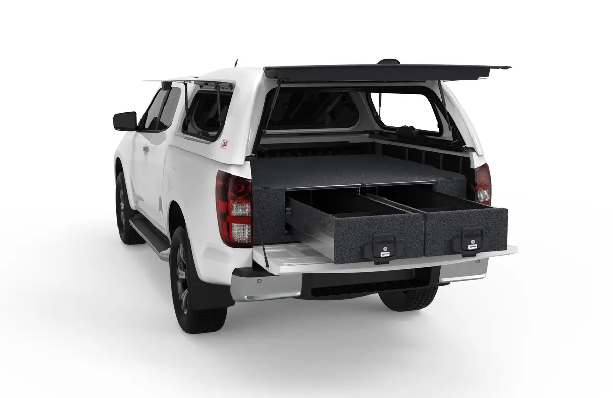 Mazda Bt-50 (2020-2027) 4Wd Interiors Fixed Floor Drawers Super Cab/Extra Cab 1