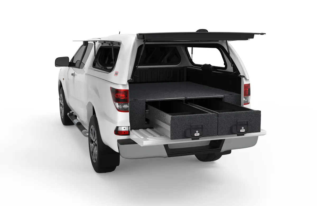 Mazda Bt-50 (2011-2020) 4Wd Interiors Fixed Floor Drawers Super Cab/Extra Cab 1