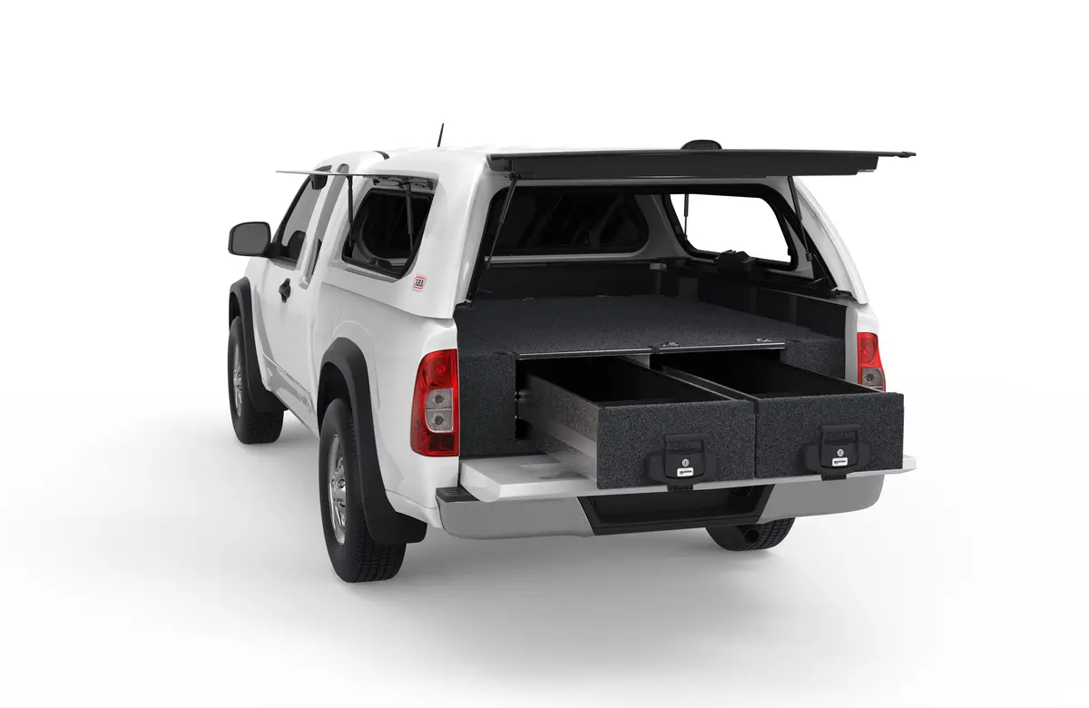 Isuzu D-Max (2002-2012) 4Wd Interiors Fixed Floor Drawers 1