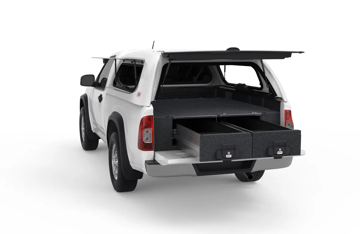 Holden Rodeo (2002-2012) 4Wd Interiors Fixed Floor Drawers Single Cab 1
