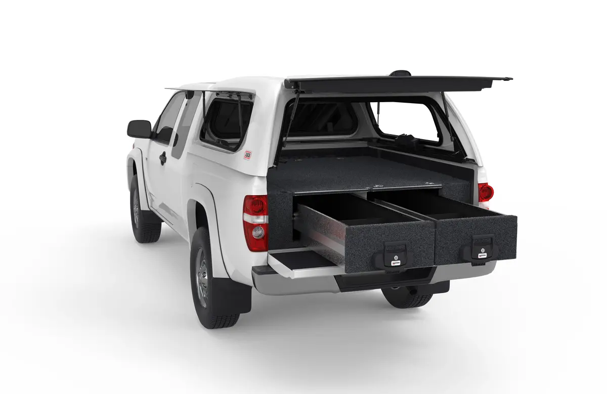Holden Colorado (2002-2012) 4Wd Interiors Fixed Floor Drawers Extra Cab 1