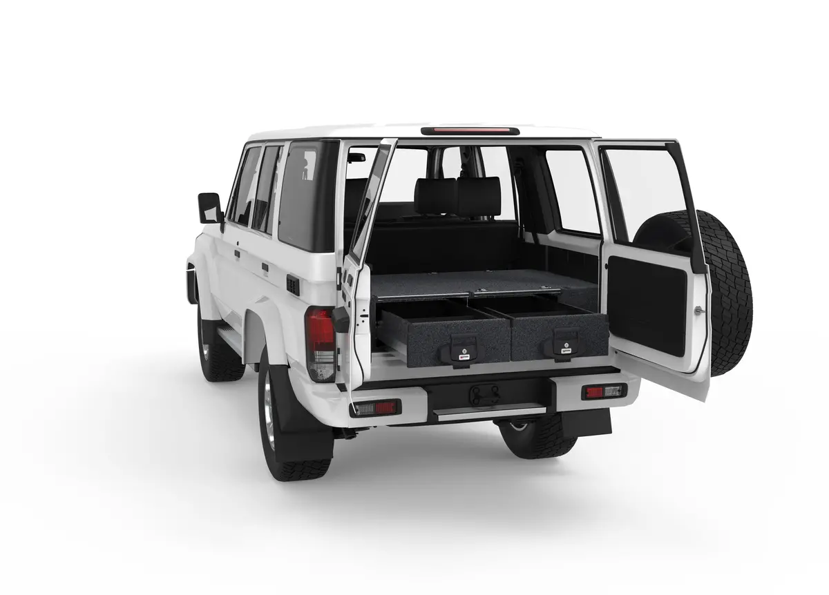 Toyota Landcruiser 76 Series (2009-2021) 4Wd Interiors Fixed Floor Drawers 1