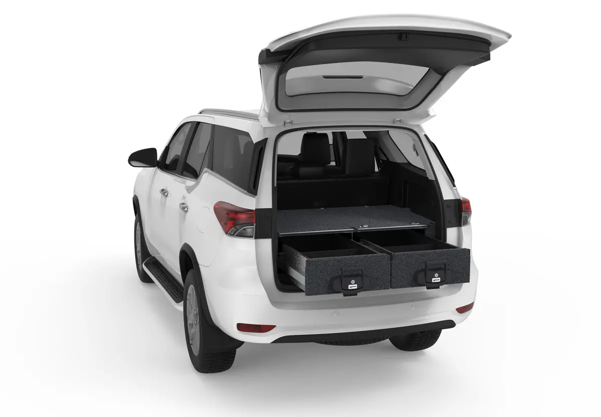 Toyota Fortuner (2015-2027) 4Wd Interiors Fixed Floor Drawers 1