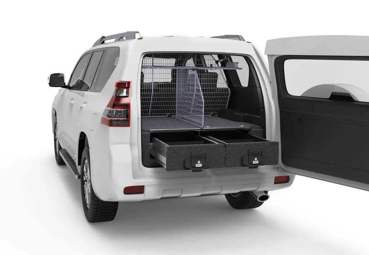 Toyota Prado 150 Series (2009-2025) Gx 7 Seater 4Wd Interiors Fixed Floor Drawers 1