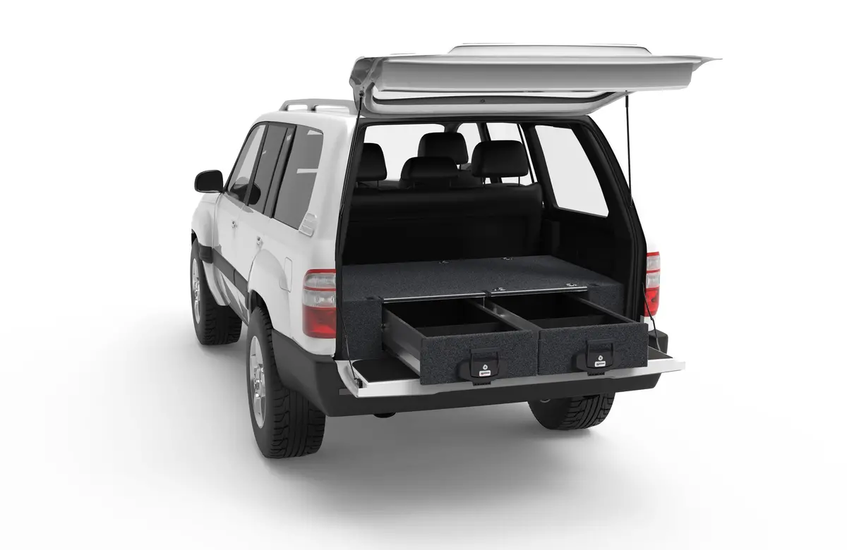 Toyota Landcruiser 200 Series (2007-2021) Sahara 4Wd Interiors Dual Roller Floor Drawers 1