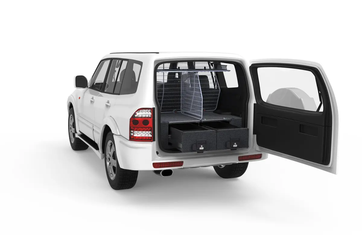 Mitsubishi Pajero (2000-2005) Nm 4Wd Interiors Fixed Floor Drawers Wagon 1