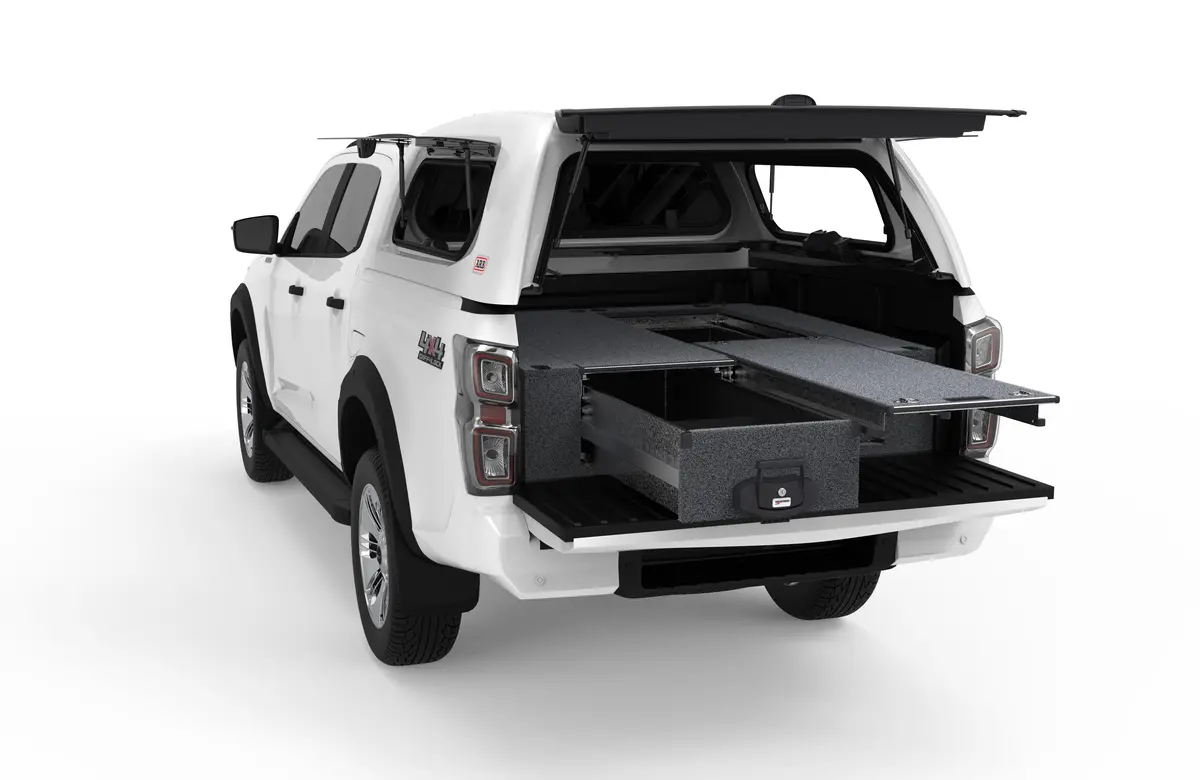 Isuzu D-Max (2020-2027) 4Wd Interiors Single Roller Floor Drawers Dual Cab 1