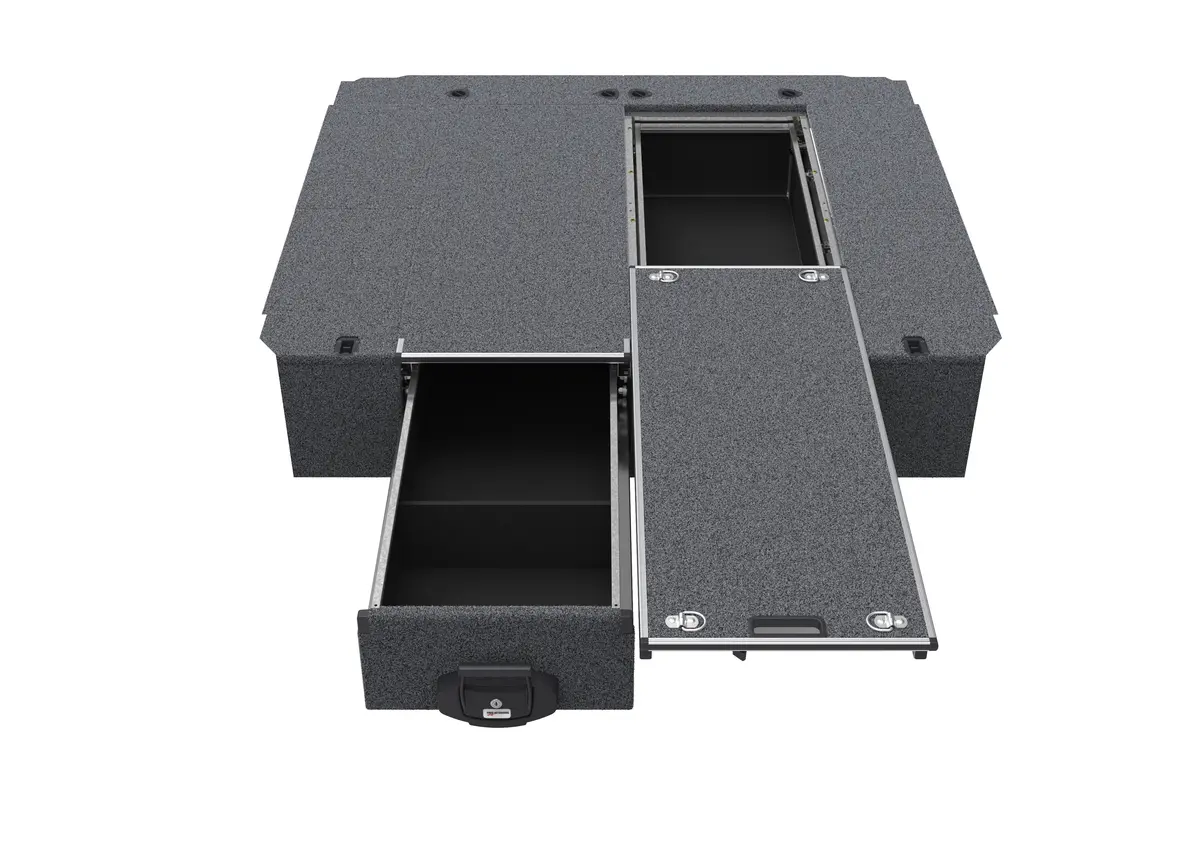 Toyota Hilux (2015-2021) N80 Gun 4Wd Interiors Single Roller Floor Drawers Dual Cab 2
