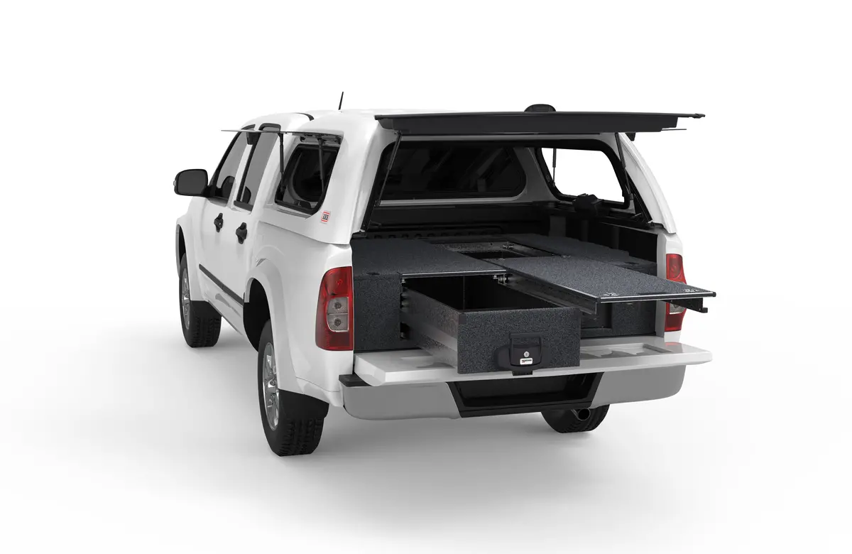 Holden Rodeo (2002-2012) 4Wd Interiors Single Roller Floor Drawers Dual Cab 1