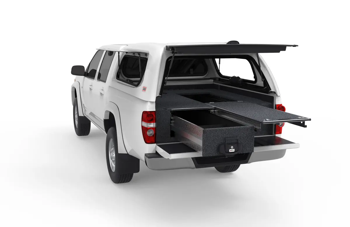 Holden Colorado (2002-2012) 4Wd Interiors Single Roller Floor Drawers Dual Cab 1