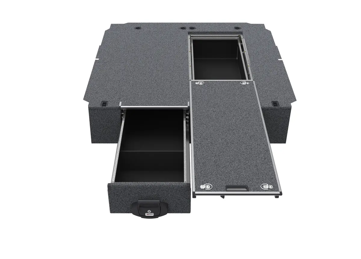 Mitsubishi Triton (2015-2018) Mq 4Wd Interiors Single Roller Floor Drawers Dual Cab 2