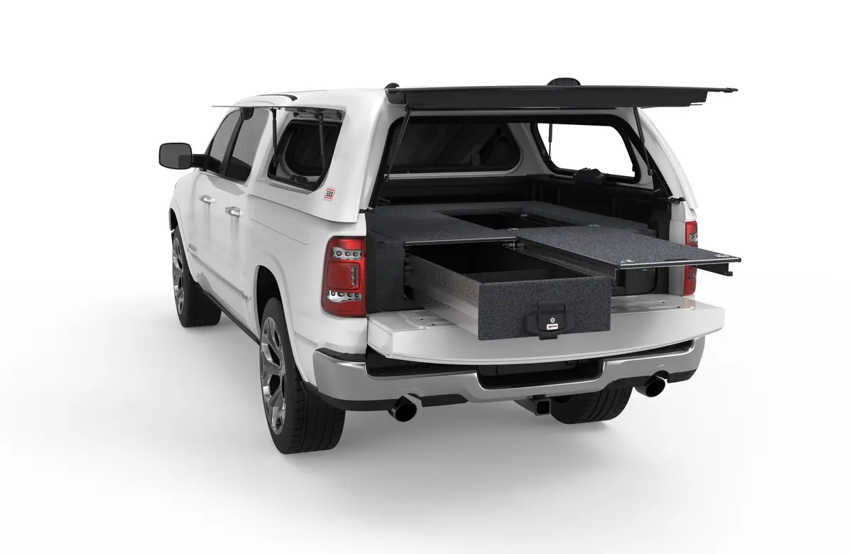 Ram 1500 (2021-2027) Dt With Ram-Box 4Wd Interiors Single Roller Floor Drawers 1