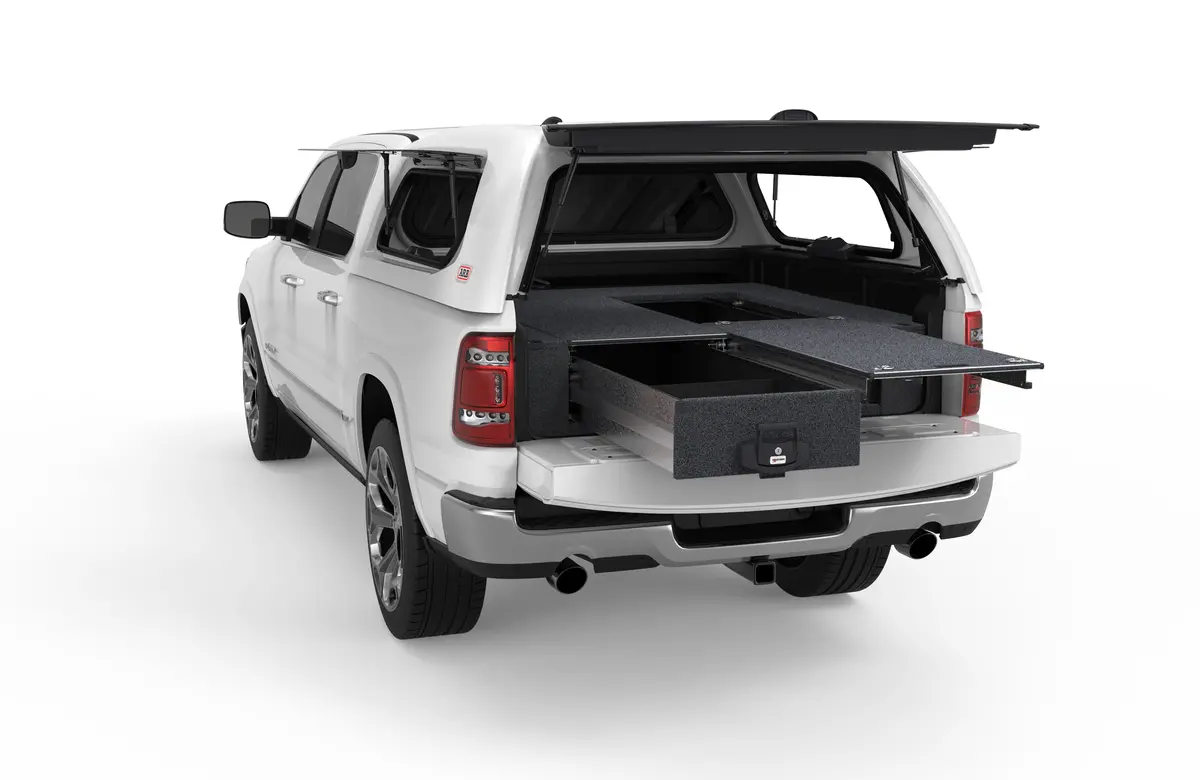 Ram 1500 (2018-2023) Ds 4Wd Interiors Single Roller Floor Drawers Laramie Crew Cab 1