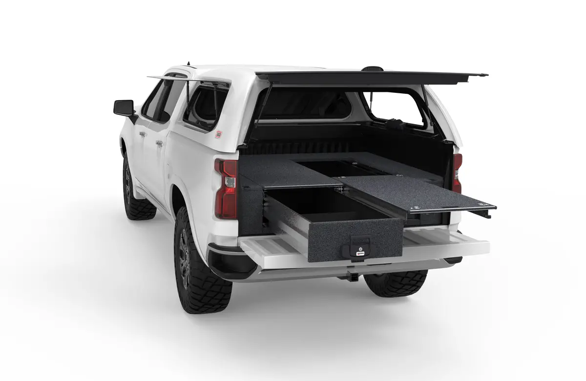 Chevrolet Silverado 1500 (2020-2027) 4Wd Interiors Single Roller Floor Drawers 1