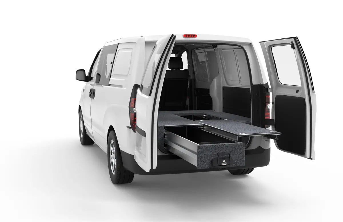 Hyundai Iload (2009-2021) Rear Access 4Wd Interiors Single Roller Floor Drawers Van 1