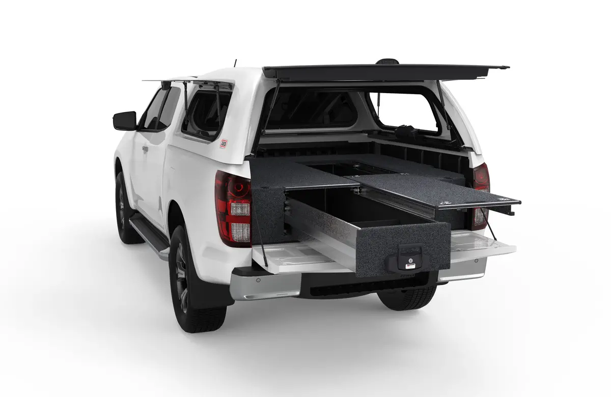 Mazda Bt-50 (2020-2027) 4Wd Interiors Single Roller Floor Drawers Super Cab/Extra Cab 1