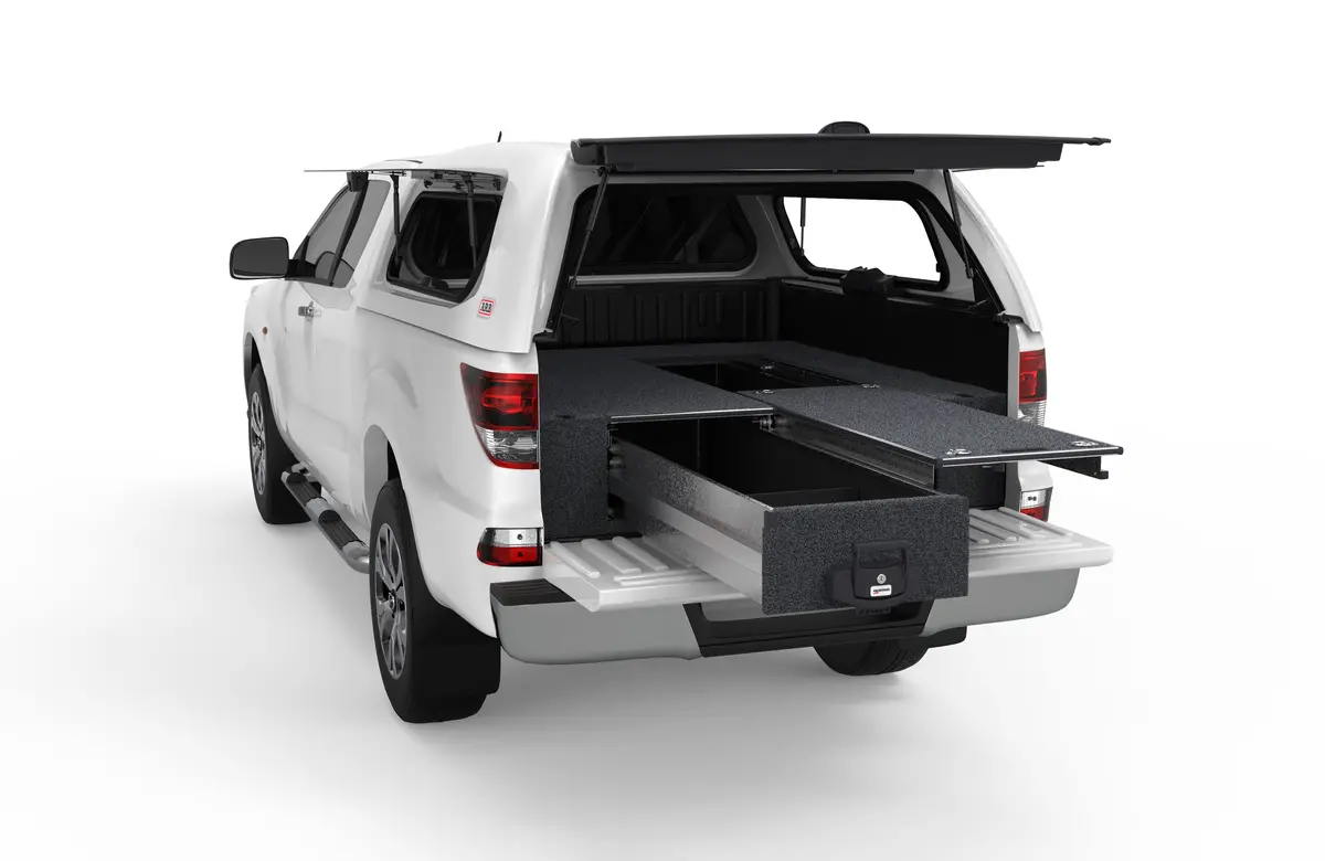 Mazda Bt-50 (2011-2020) 4Wd Interiors Single Roller Floor Drawers Super Cab/Extra Cab 1
