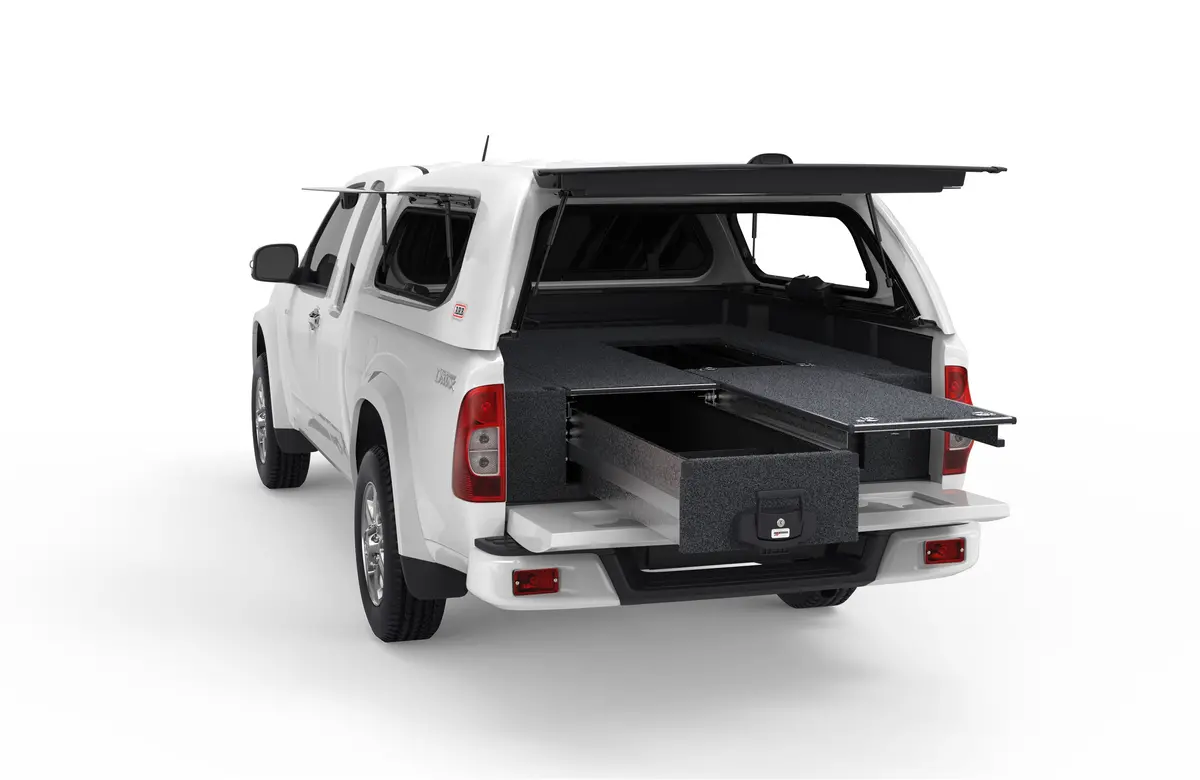Isuzu D-Max (2012-2017) 4Wd Interiors Single Roller Floor Drawers Extra Cab 1