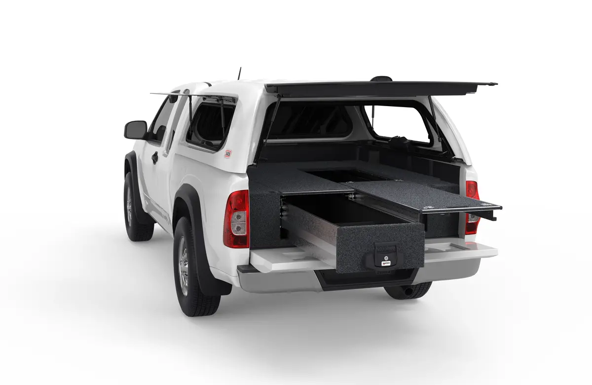 Isuzu D-Max (2002-2012) 4Wd Interiors Single Roller Floor Drawers 1
