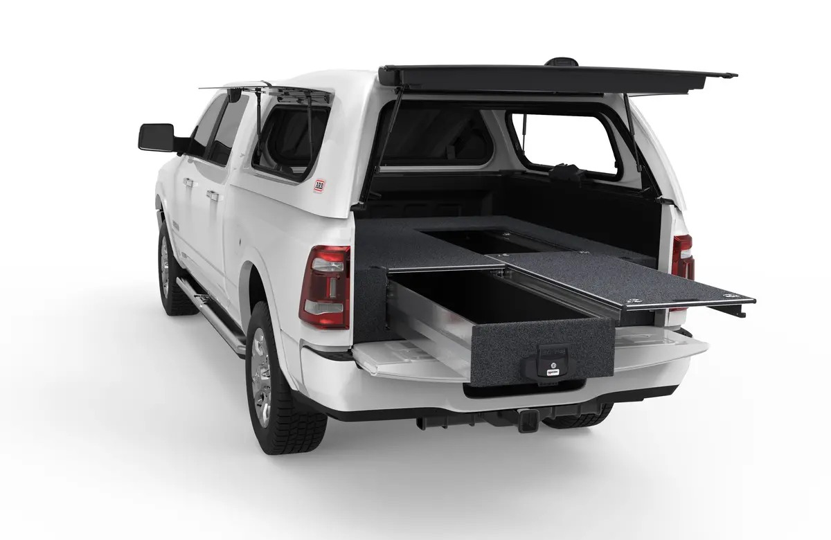 Ram 2500 (2020-2027) 4Wd Interiors Single Roller Floor Drawers Laramie Crew Cab 1