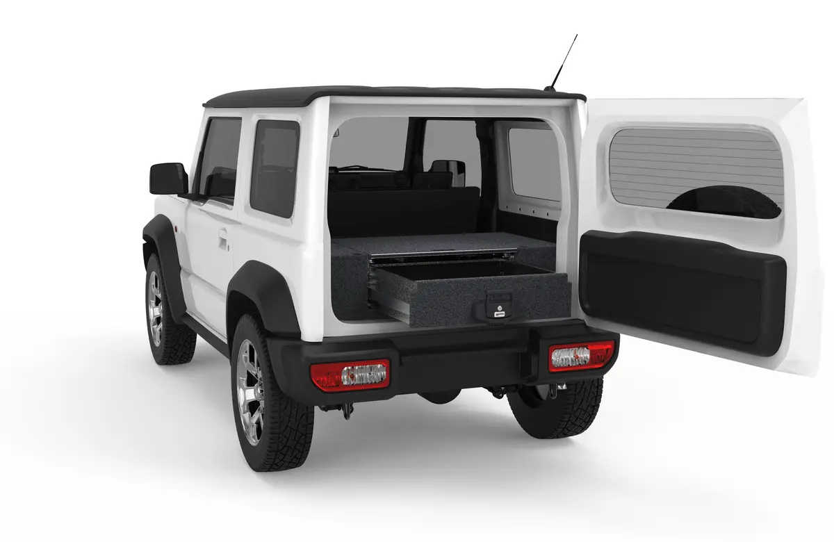 Suzuki Jimny (2019-2027) 4Wd Interiors Single Roller Floor Drawers 1
