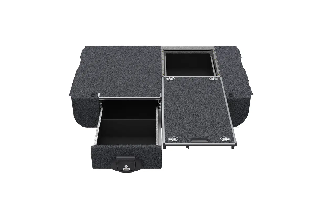 Toyota Landcruiser 76 Series (2009-2021) 4Wd Interiors Single Roller Floor Drawers 1