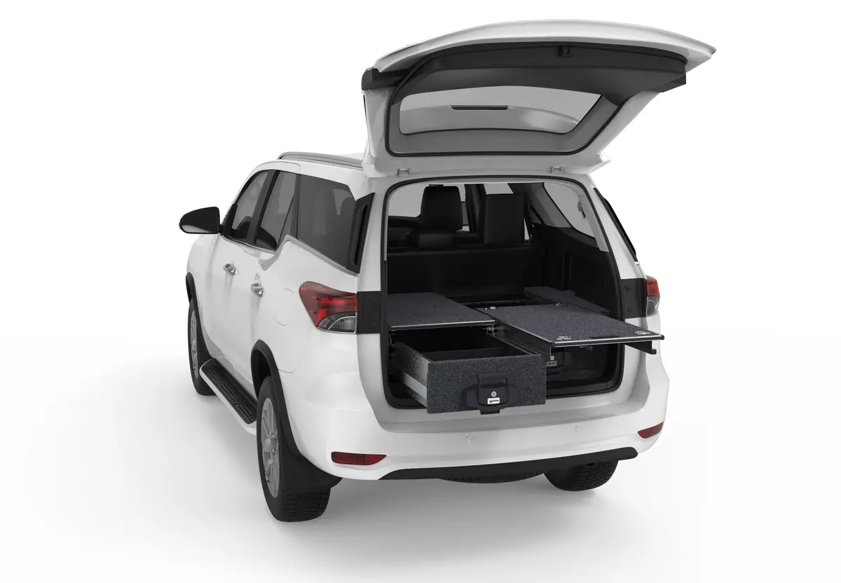 Toyota Fortuner (2015-2027) 4Wd Interiors Single Roller Floor Drawers 1