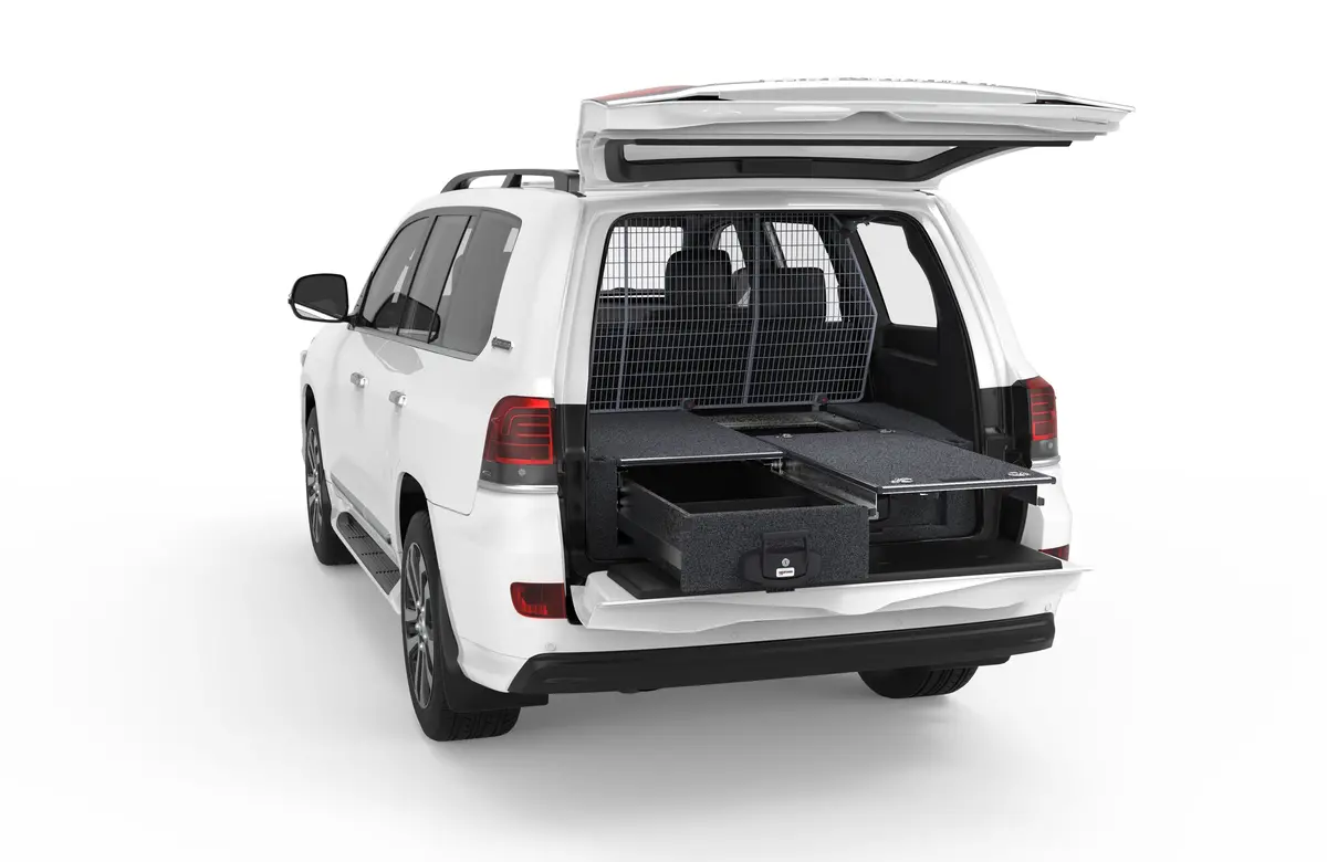 Toyota Landcruiser 200 Series (2012-2021) Gx 4Wd Interiors Single Roller Floor Drawers 1