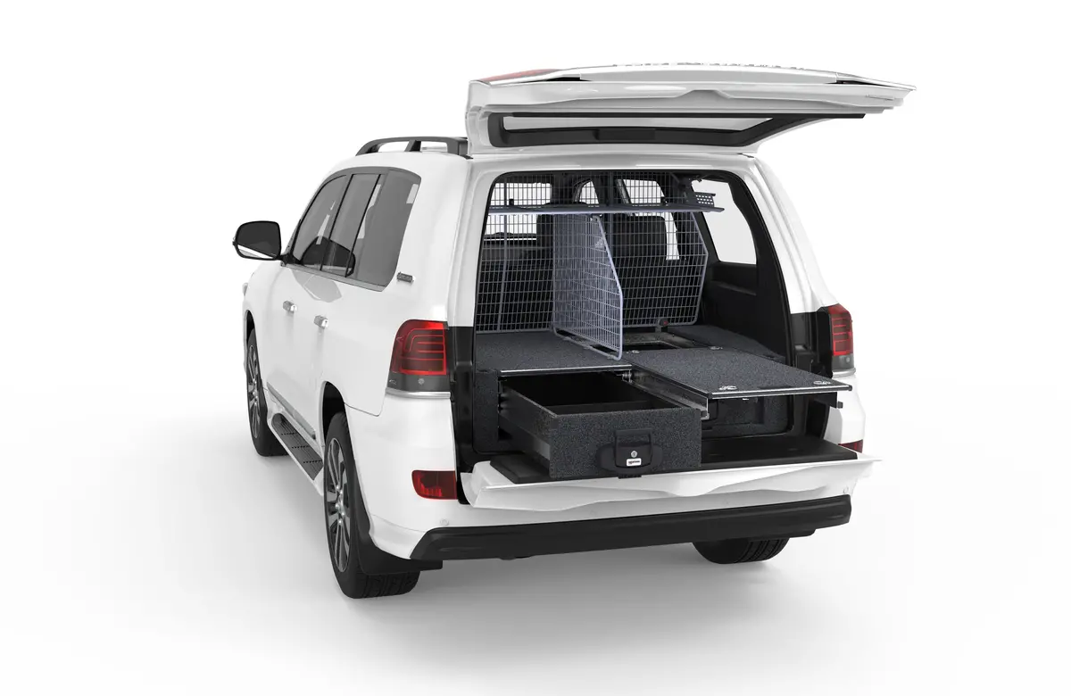 Toyota Landcruiser 200 Series (2007-2012) Gx 4Wd Interiors Single Roller Floor Drawers 1