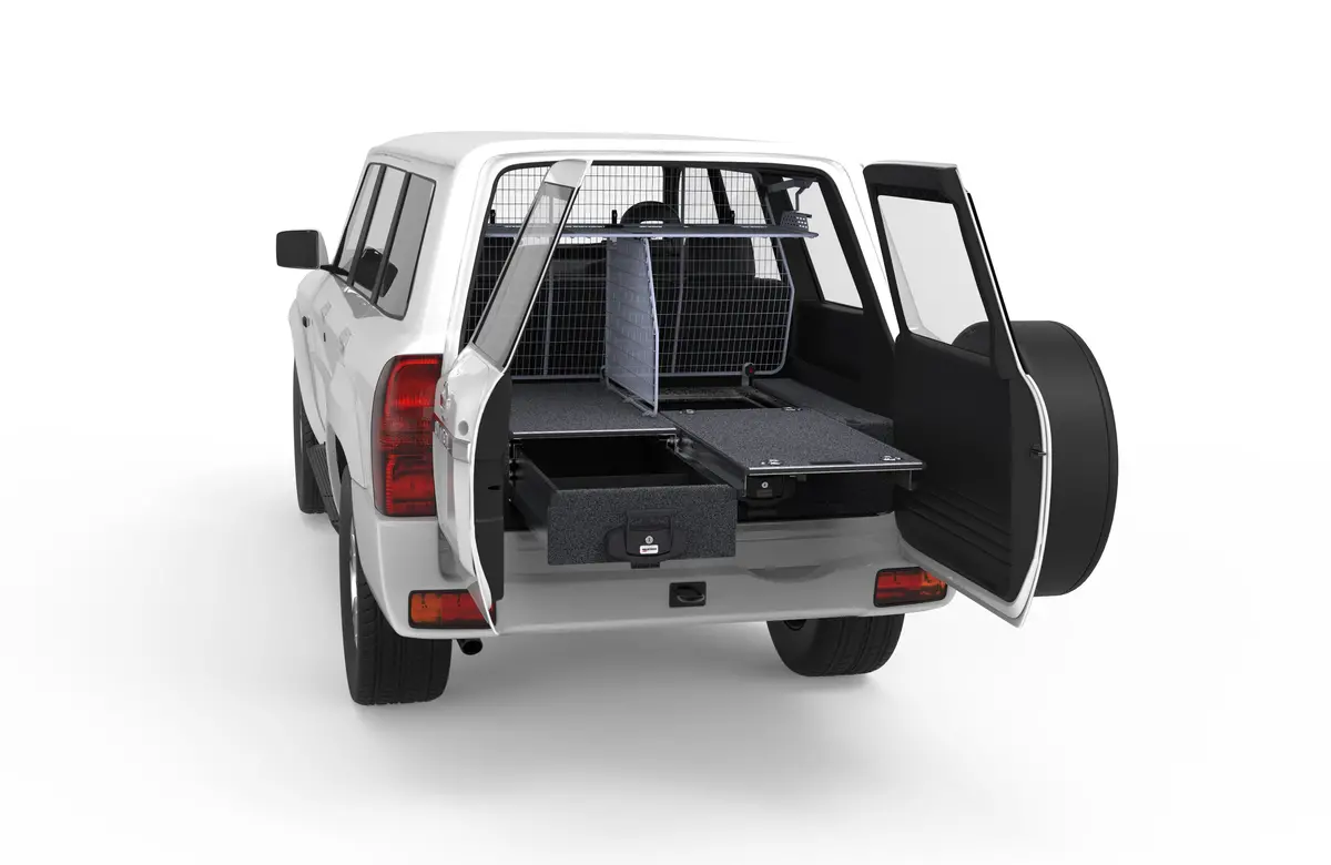 Nissan Patrol (1997-2016) Gu Wagon Without Rear Air Con 4Wd Interiors Single Roller Floor Drawers Wagon 1