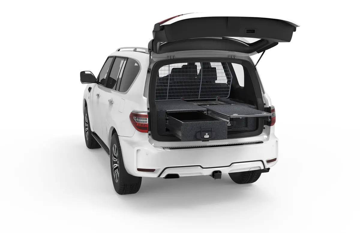 Nissan Patrol (2011-2027) Y62 4Wd Interiors Single Roller Floor Drawers Wagon 1