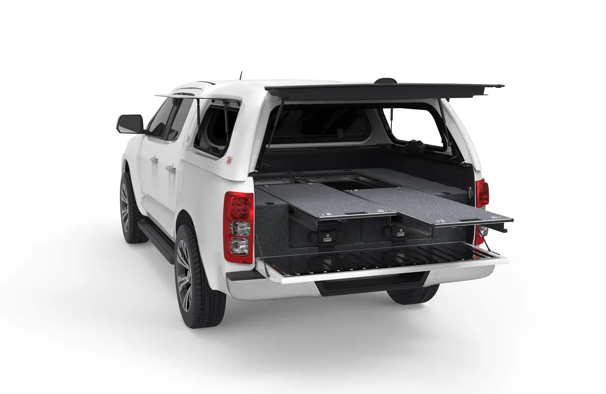 Holden Colorado (2012-2020) Rg 4Wd Interiors Single Roller Floor Drawers Rg Dual Cab 1