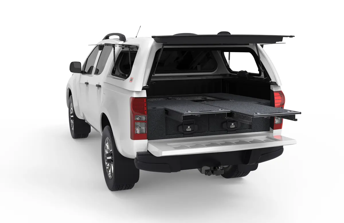 Isuzu D-Max (2012-2020) Tf 4Wd Interiors Dual Roller Floor Drawers Dual Cab 1