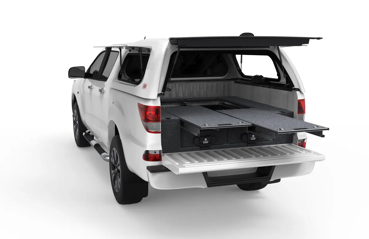 Mazda Bt-50 (2011-2020) 4Wd Interiors Dual Roller Floor Drawers Dual Cab 1