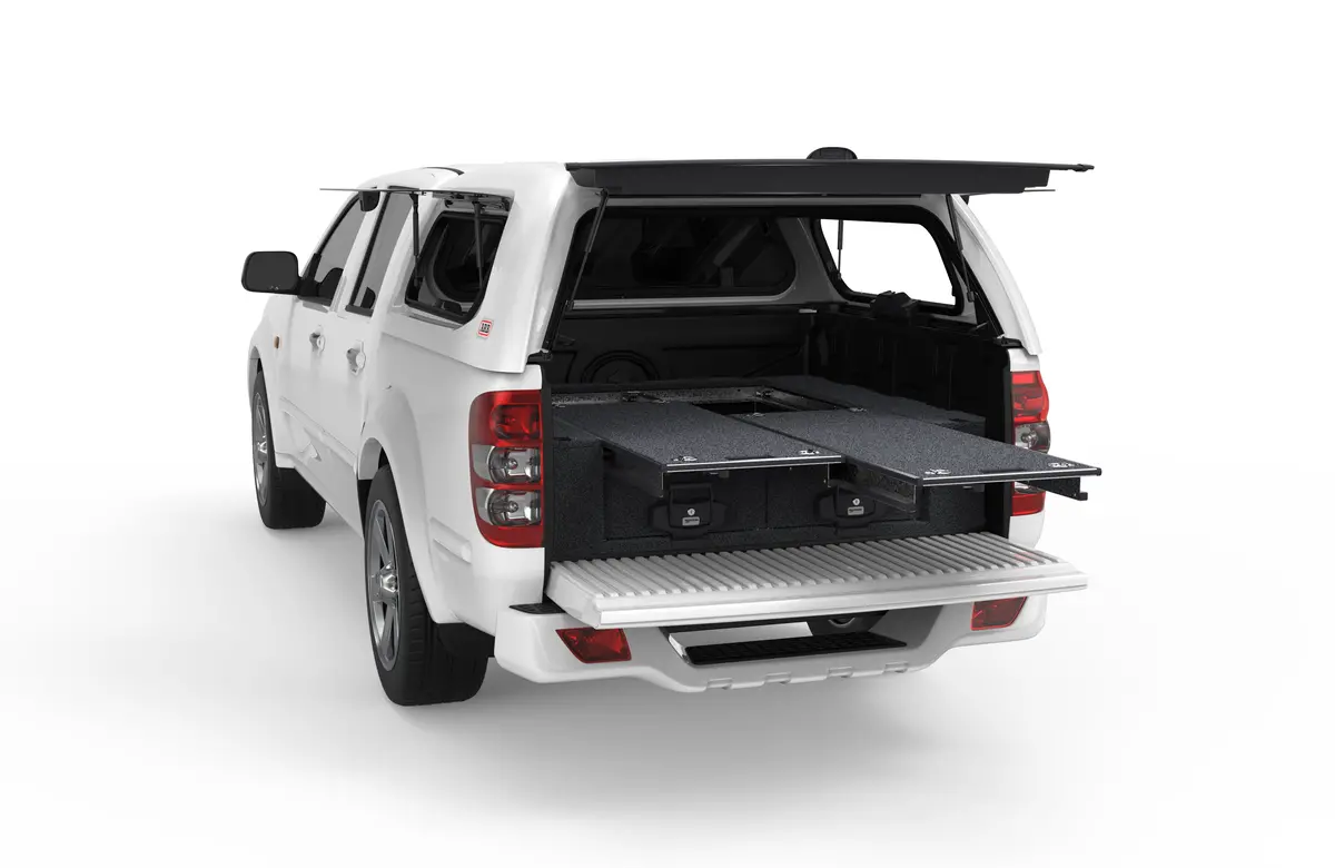 Great Wall V240 (2010-2025) 4Wd Interiors Dual Roller Floor Drawers Dual Cab 1
