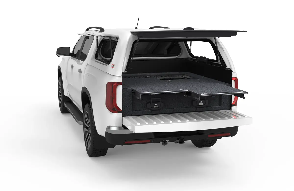 Volkswagen Amarok (2023-2027) 4Wd Interiors Dual Roller Floor Drawers Dual Cab 1