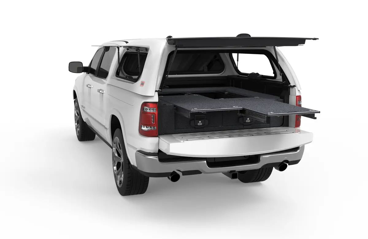 Ram 1500 (2021-2027) Dt With Ram-Box 4Wd Interiors Dual Roller Floor Drawers 1